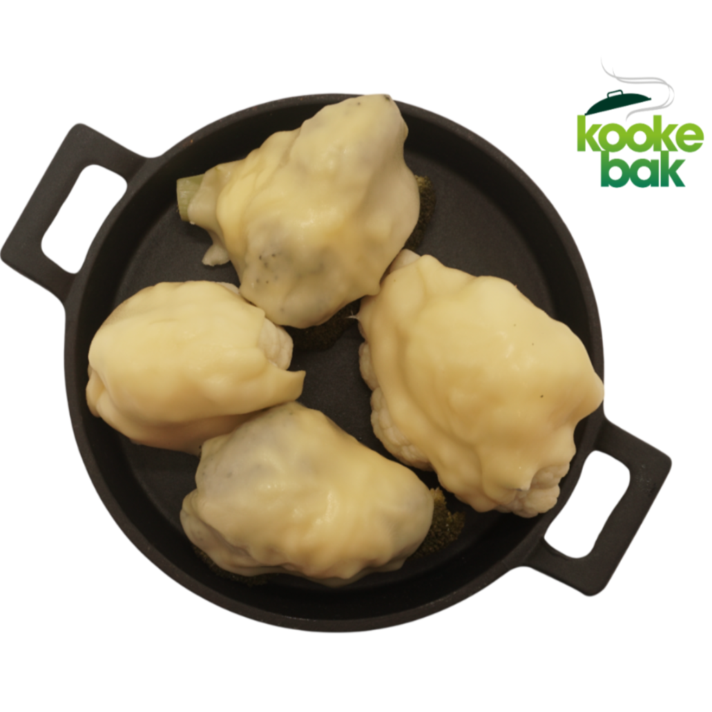 Bloemkool en broccoli met kaas