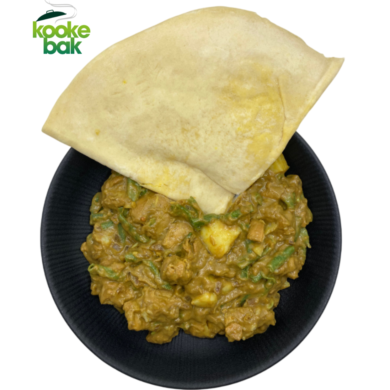 Kip masala (roti) + roti vel